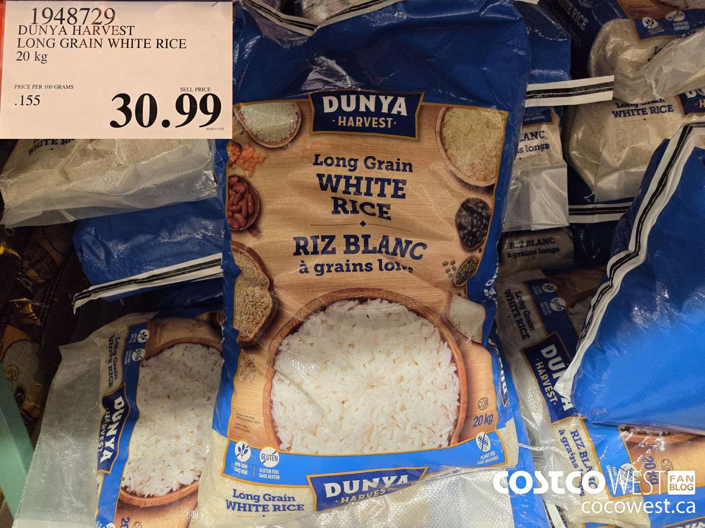 1948729 DUNYA HARVEST LONG GRAIN WHITE RICE 20 kg $30.99