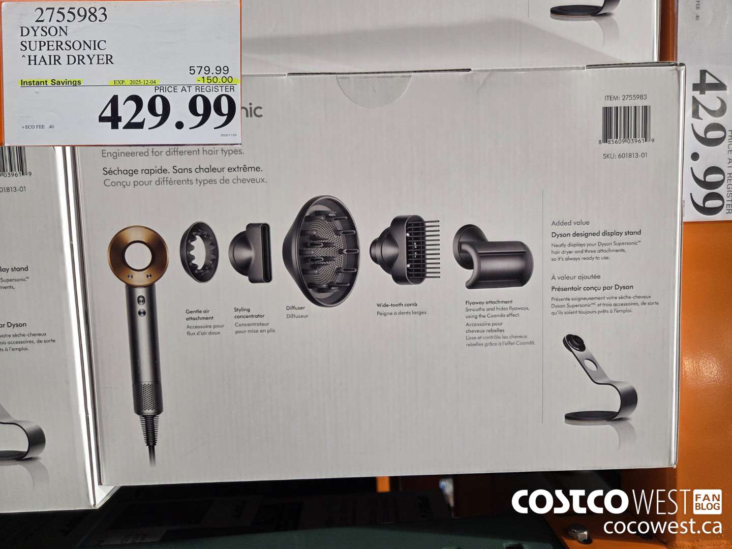2755983 DYSON SUPERSONIC HAIR DRYER ($150.00 INSTANT SAVINGS EXPIRES ON 2025-12-04) $429.99