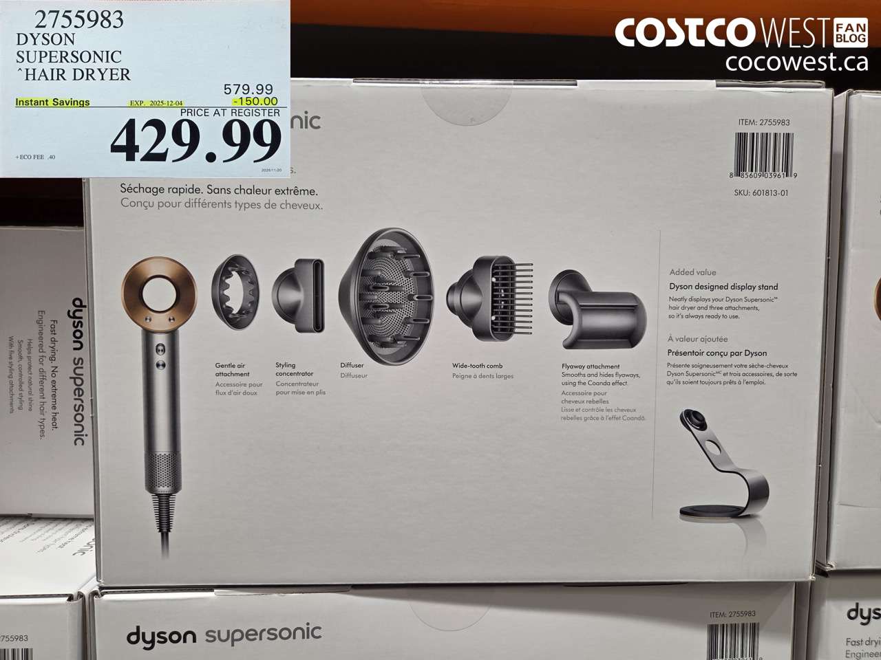 2755983 DYSON SUPERSONIC HAIR DRYER ($150.00 INSTANT SAVINGS EXPIRES ON 2025-12-04) $429.99