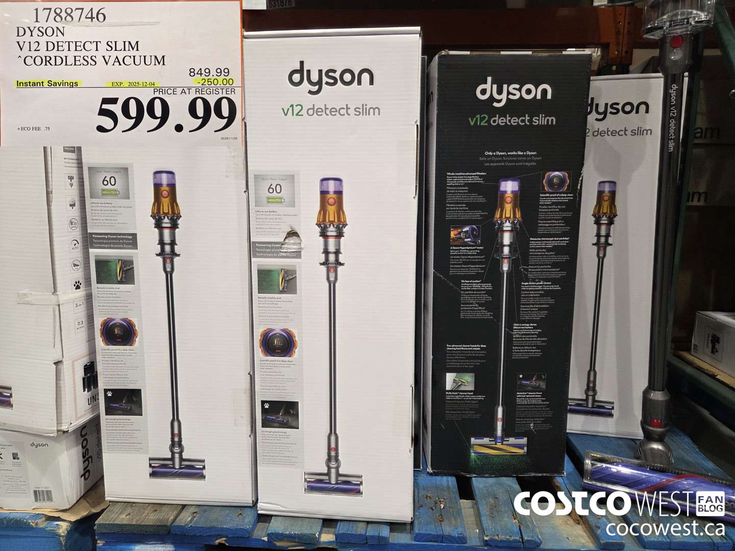 1788746 DYSON V12 DETECT SLIM CORDLESS VACUUM ($250.00 INSTANT SAVINGS EXPIRES ON 2025-12-04) $599.99