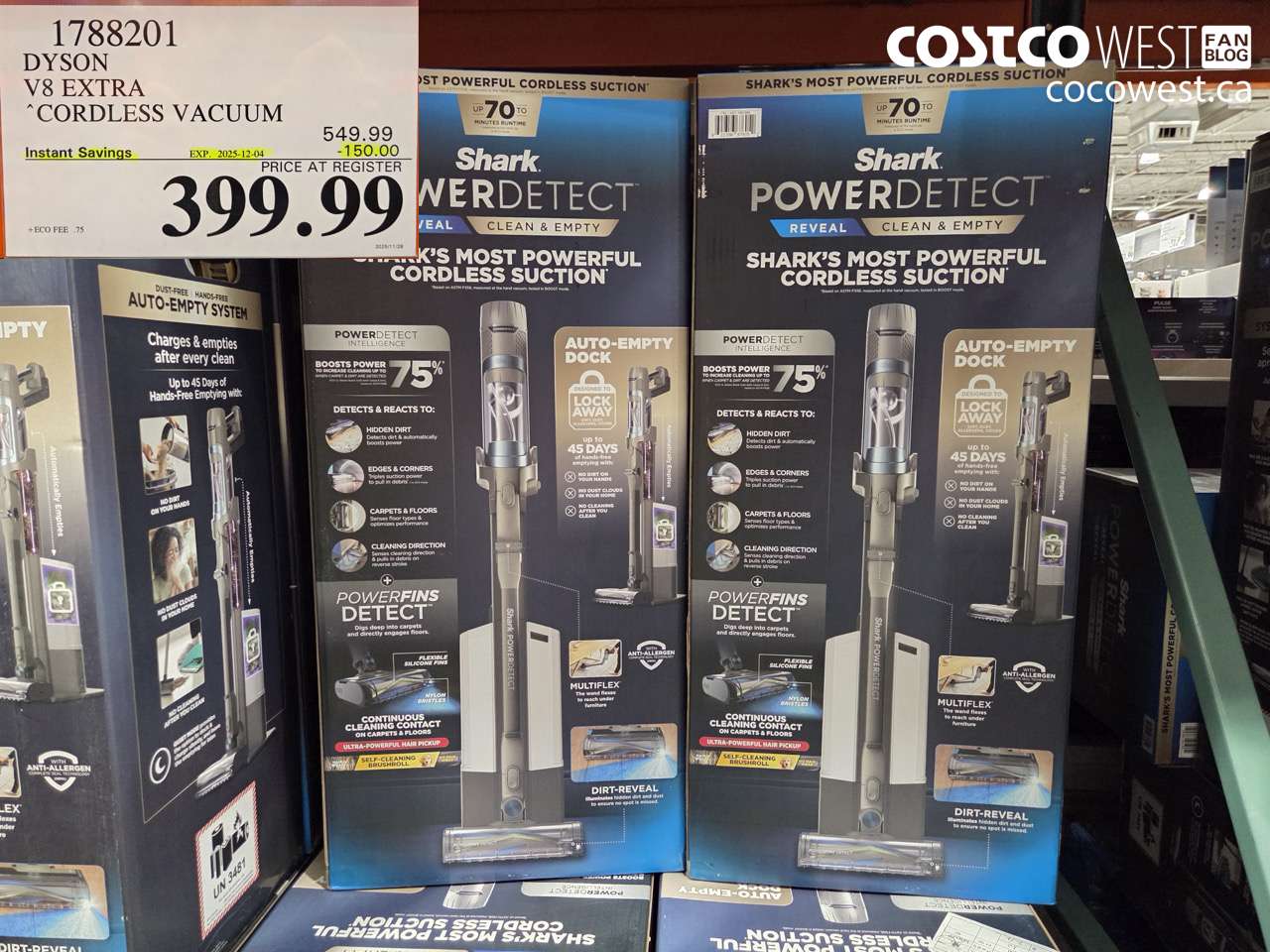 1788201 DYSON V8 EXTRA CORDLESS VACUUM ($150.00 INSTANT SAVINGS EXPIRES ON 2025-12-04) $399.99