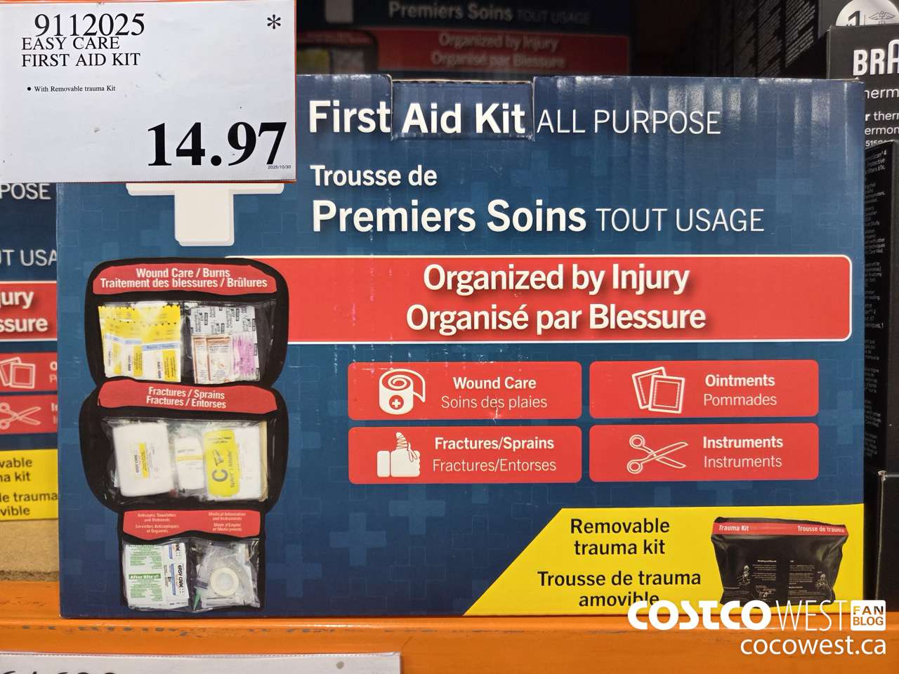 9112025 EASY CARE FIRST AID KIT $14.97