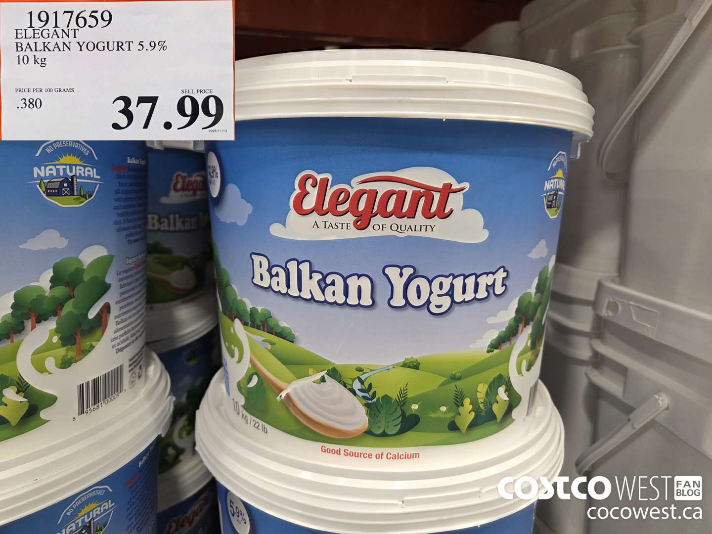 1917659 ELEGANT BALKAN YOGURT 5.9% 10 kg $37.99