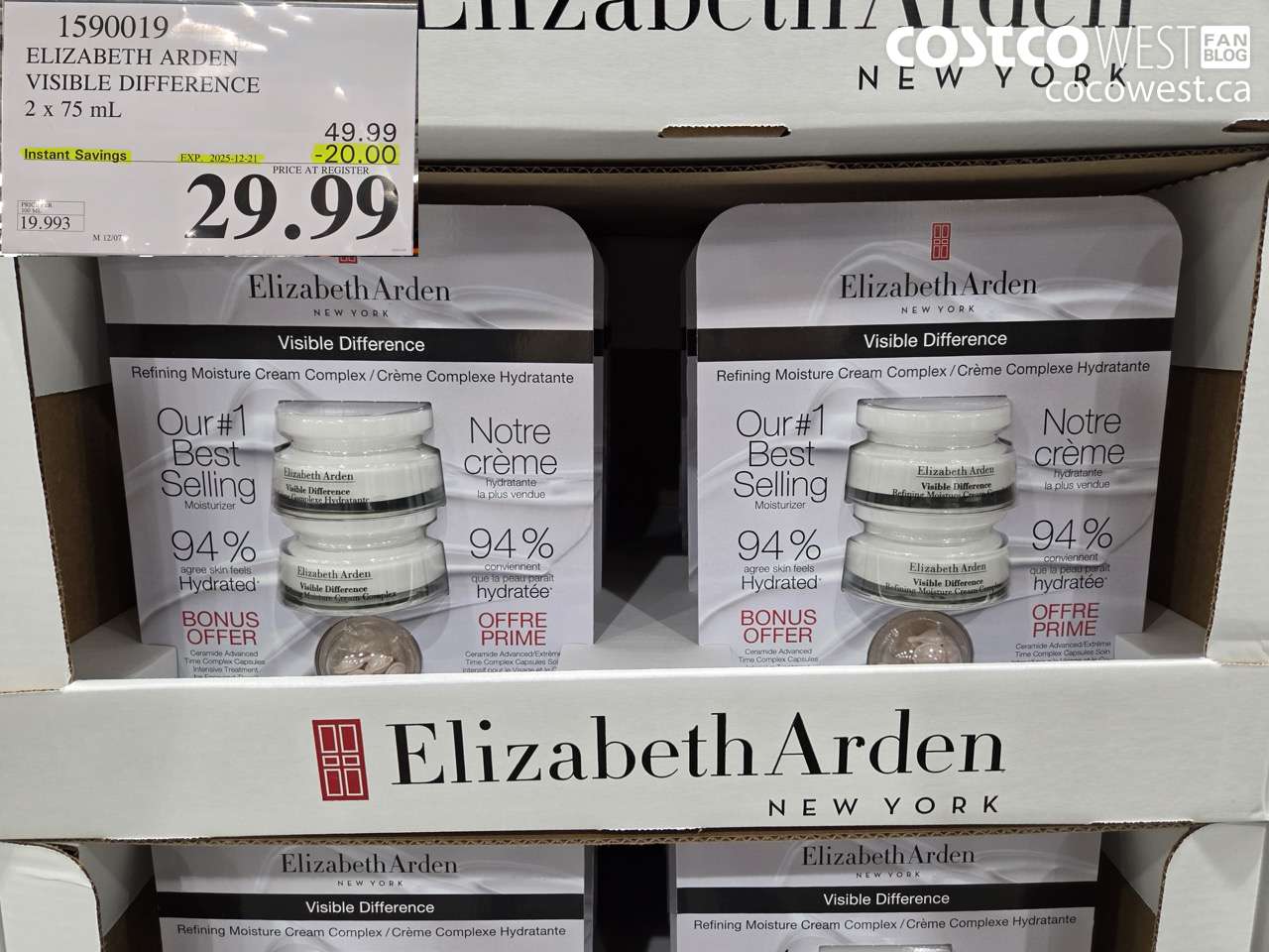 1590019 ELIZABETH ARDEN VISIBLE DIFFERENCE 2 X 75 ML ($20.00 INSTANT SAVINGS EXPIRES ON 2025-12-21) $29.99