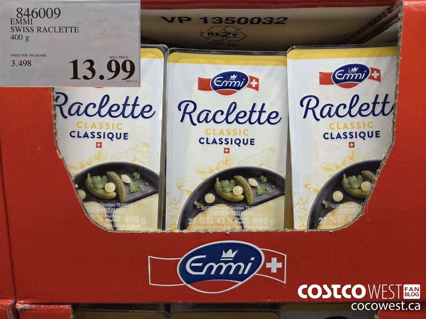 846009 EMMI SWISS RACLETTE 400G $13.99