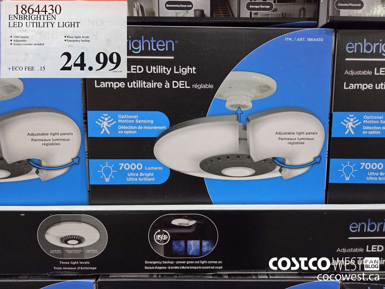 1864430 ENBRIGHTEN LED UTILITY LIGHT $24.99