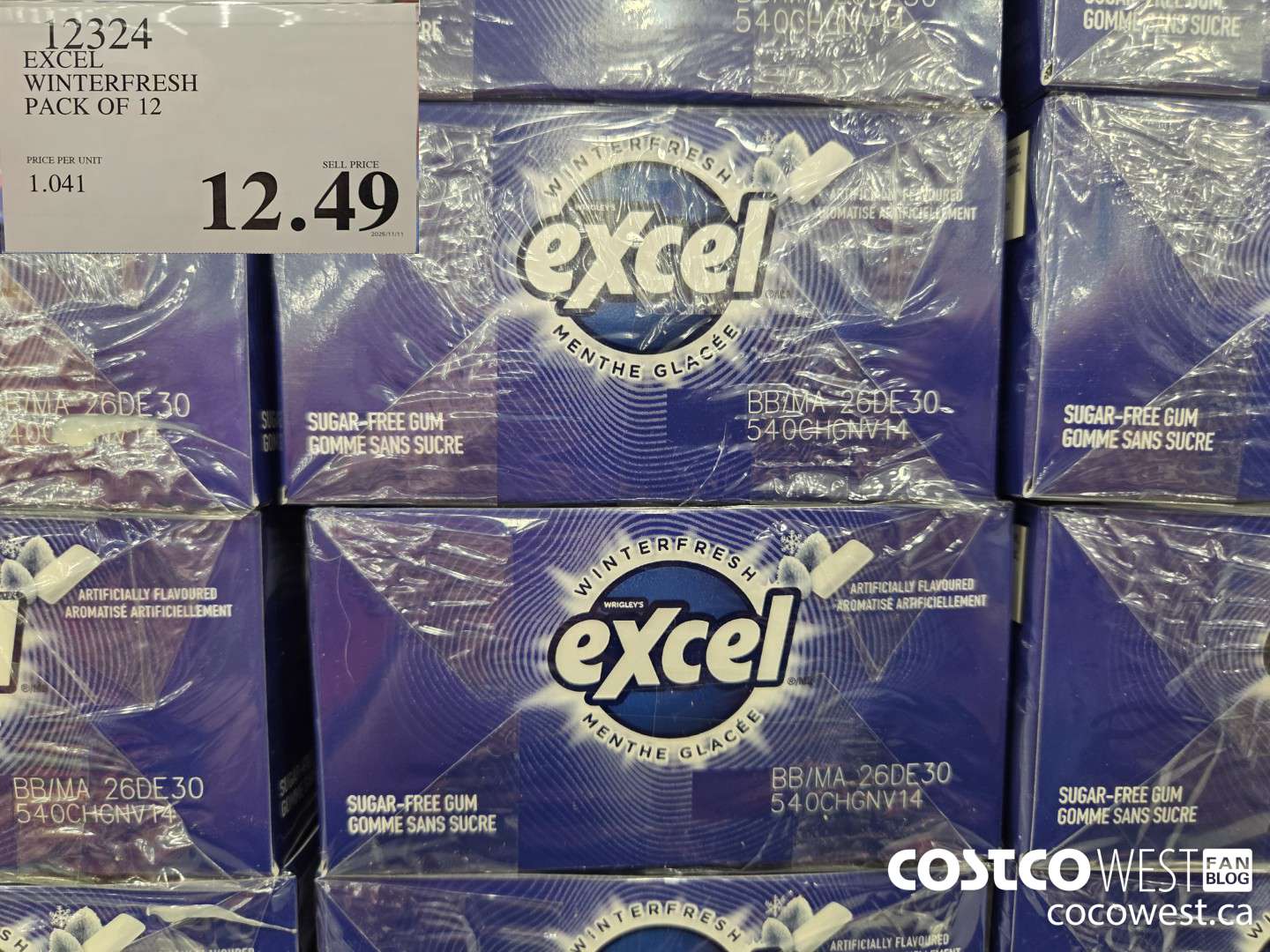 12324 EXCEL WINTERFRESH PACK OF 12 $12.49