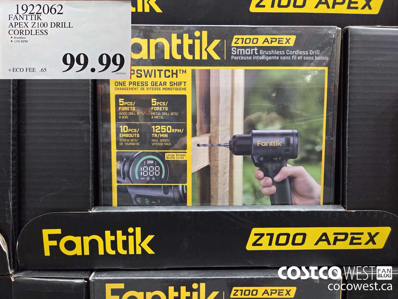 1922062 FANTTIK APEX Z100 DRILL CORDLESS $99.99