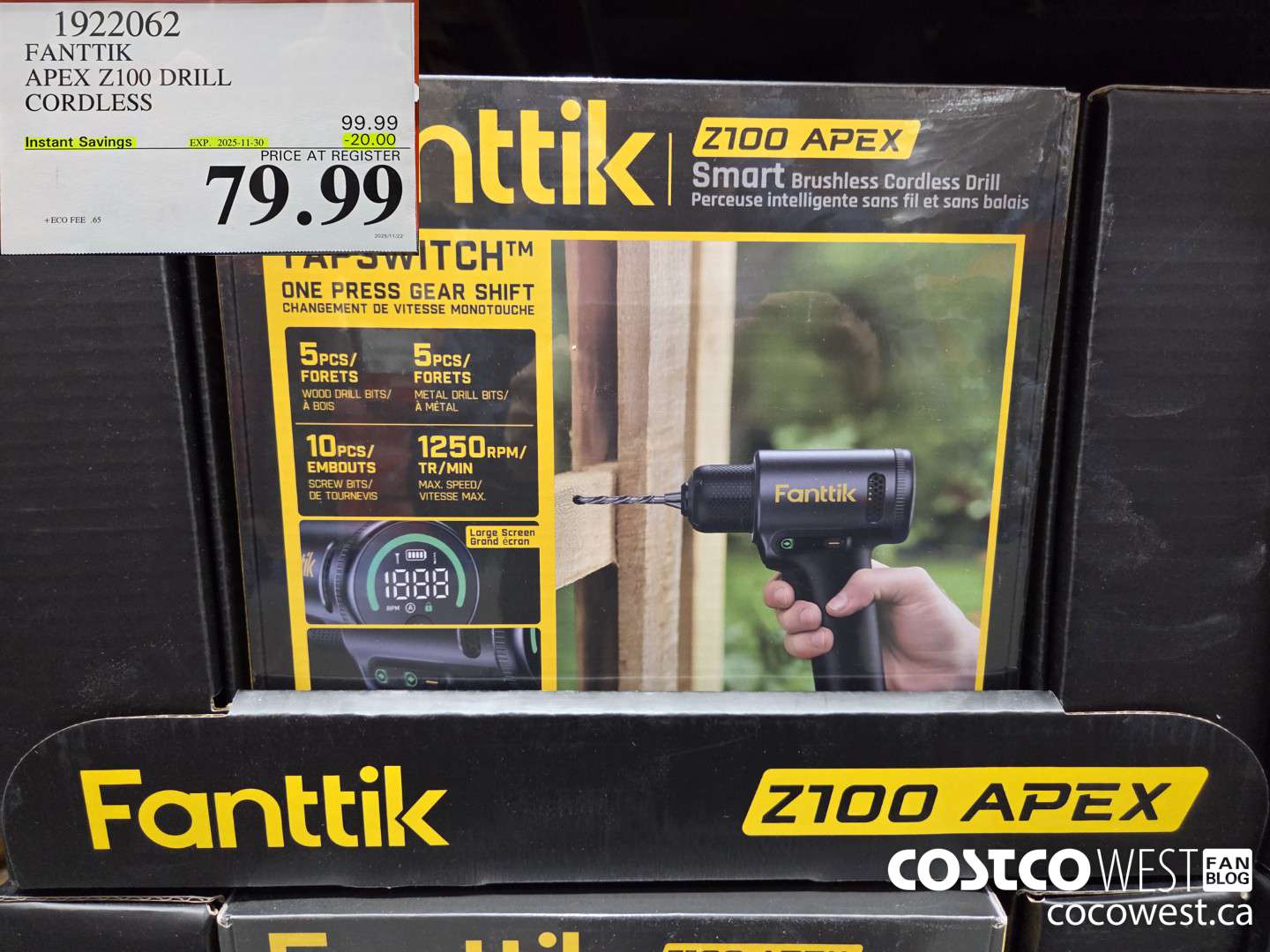 1922062 FANTTIK APEX Z100 DRILL CORDLESS ($20.00 INSTANT SAVINGS EXPIRES ON 2025-11-30) $79.99