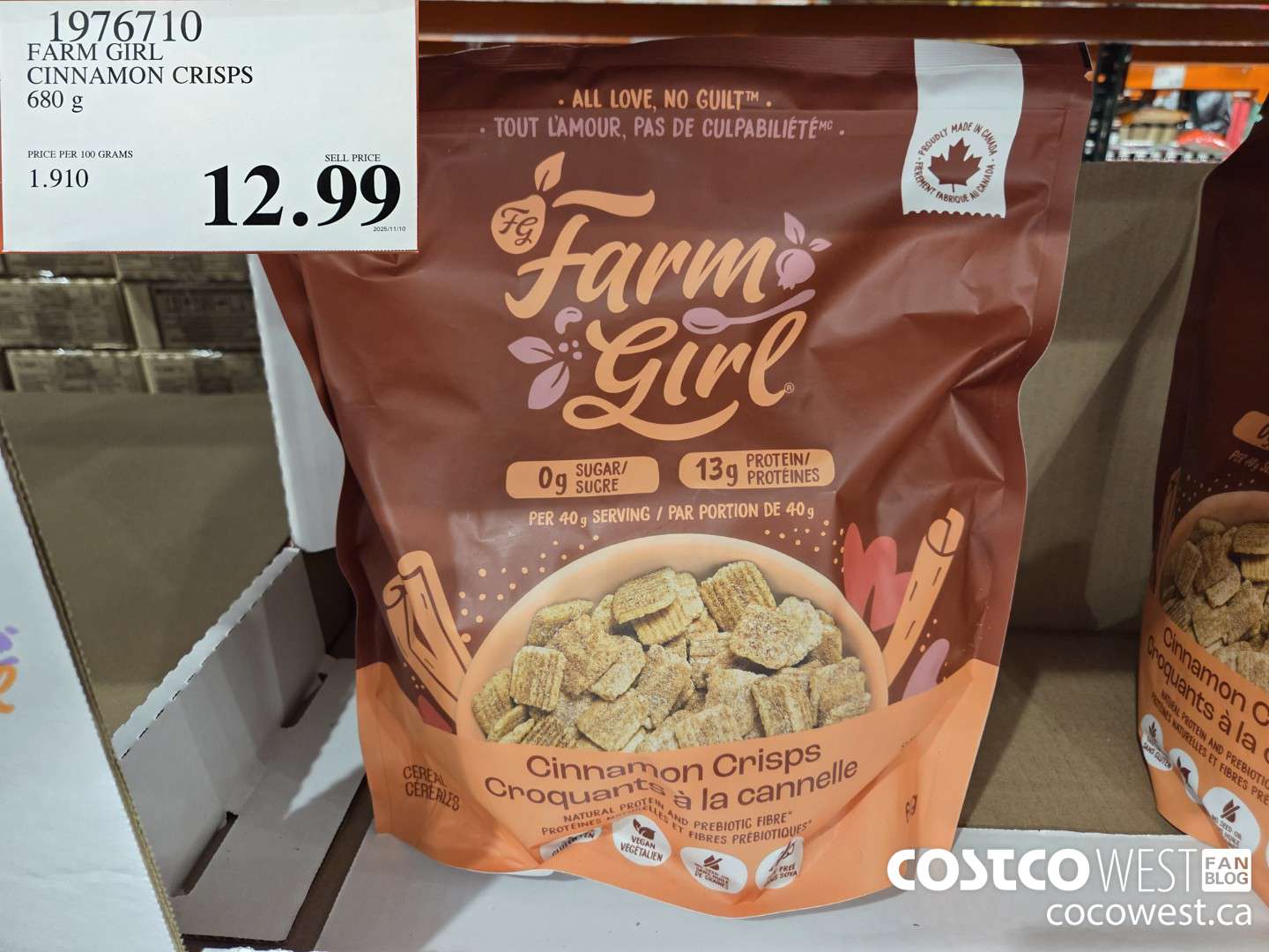 1976710 FARM GIRL CINNAMON CRISPS 680 g $12.99