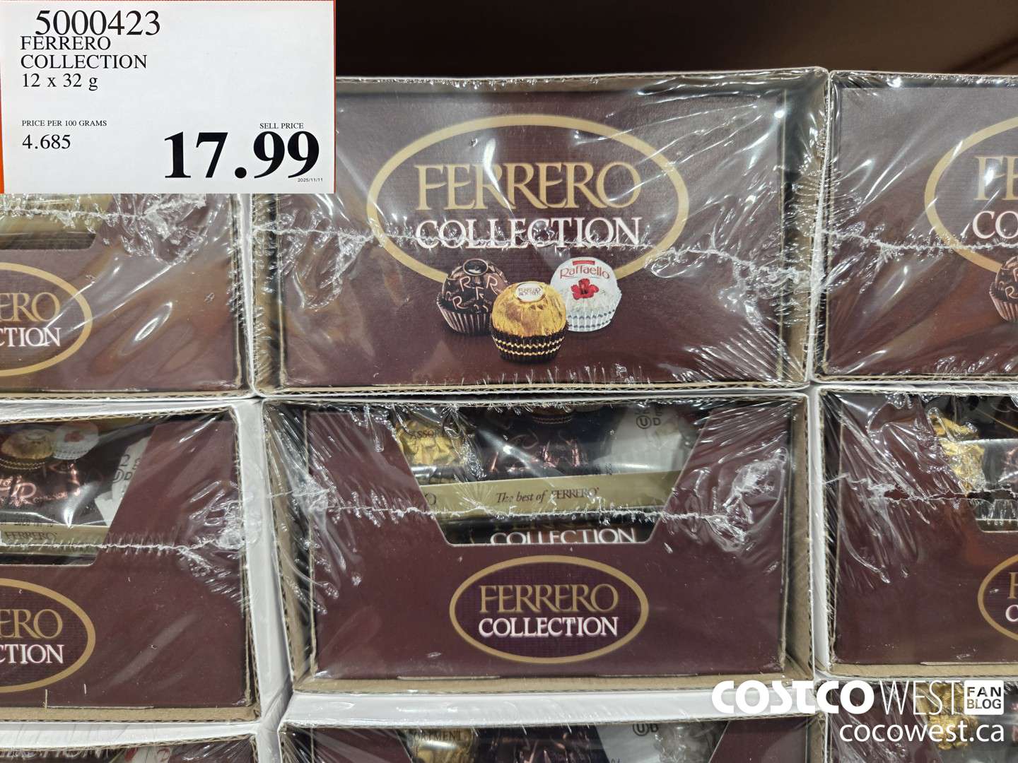 5000423 FERRERO COLLECTION 12 x 32 g $17.99