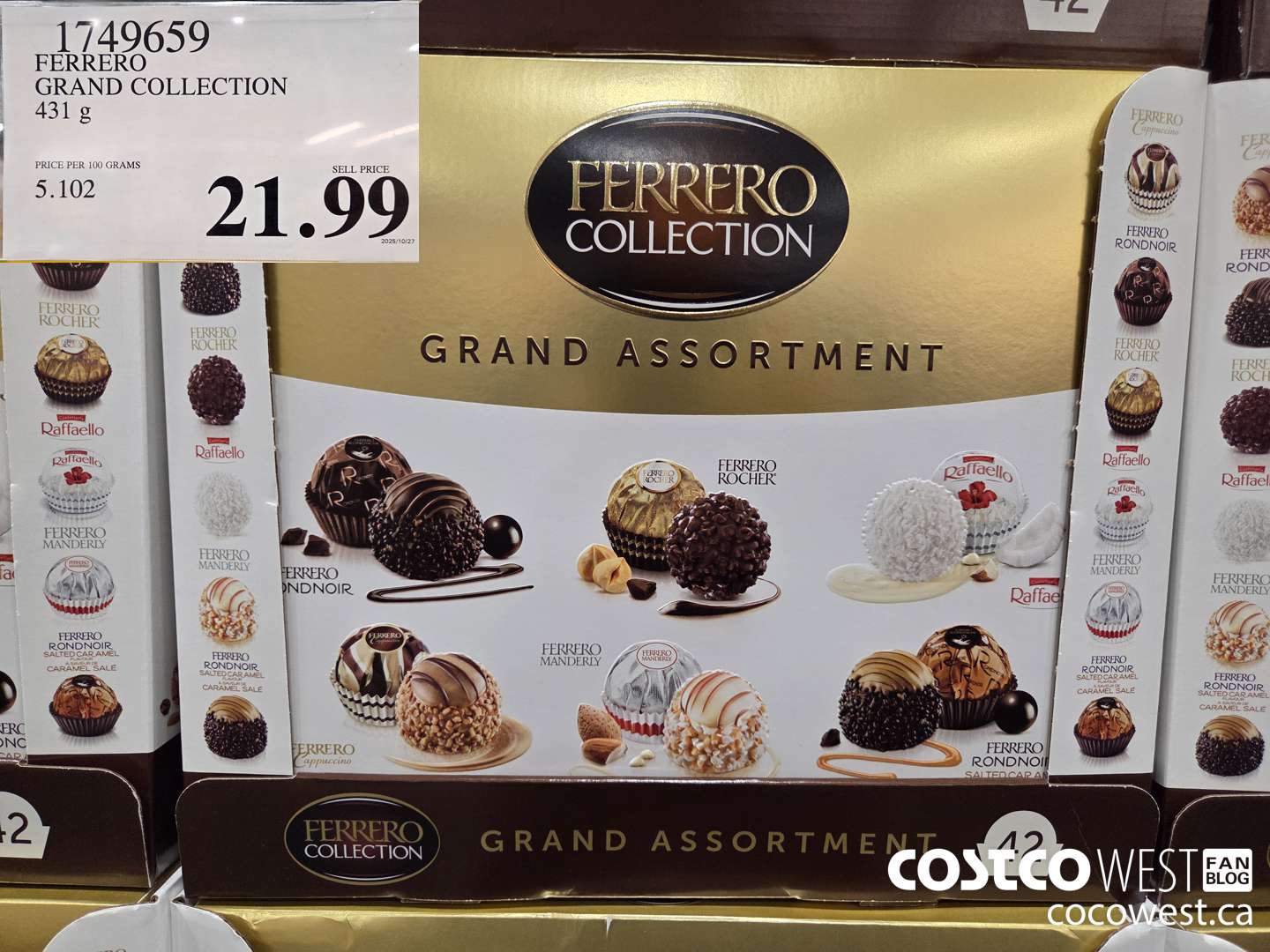 1749659 FERRERO GRAND COLLECTION 431G $21.99