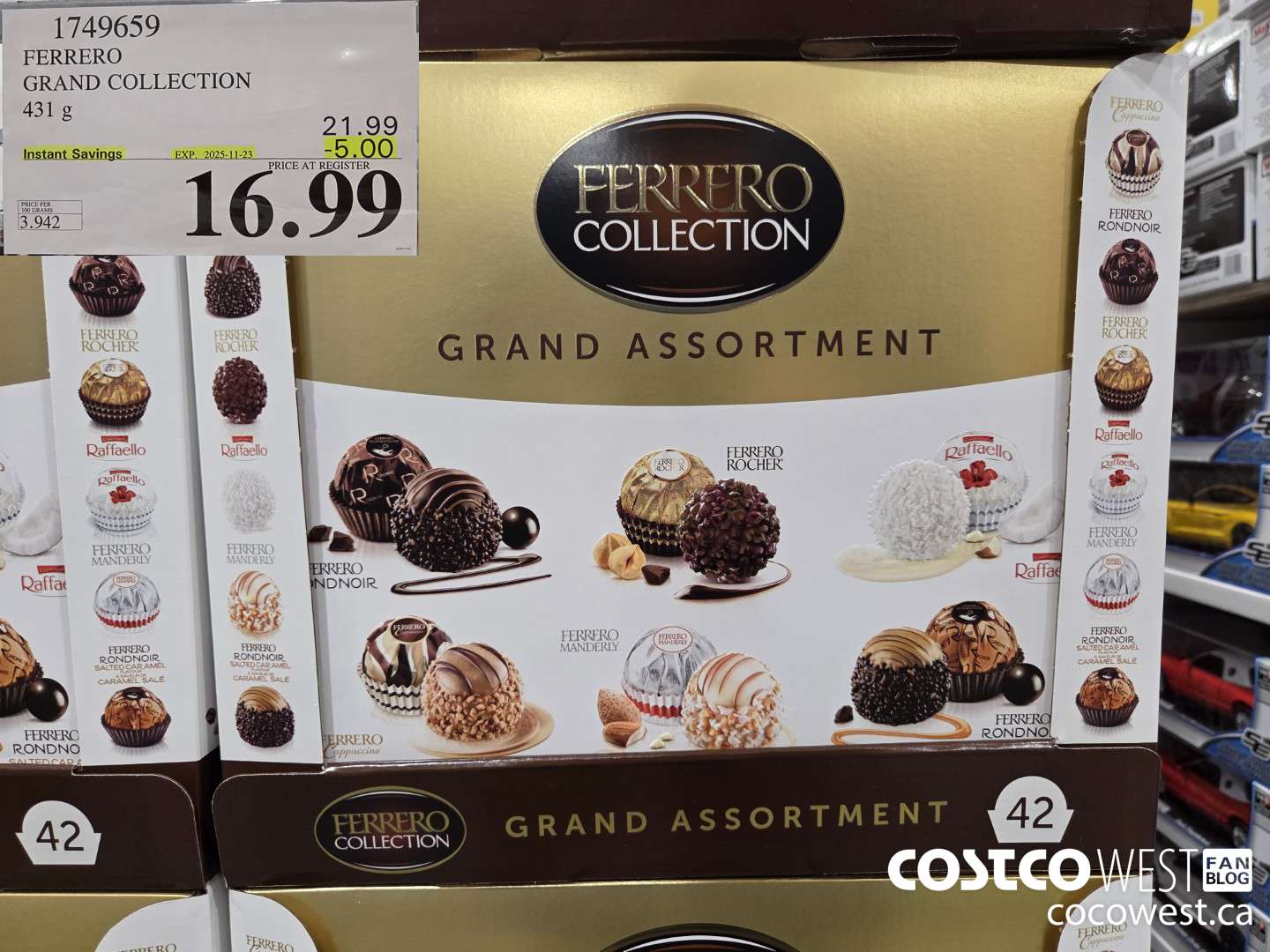 1749659 FERRERO GRAND COLLECTION 431G ($5.00 INSTANT SAVINGS EXPIRES ON 2025-11-23) $16.99