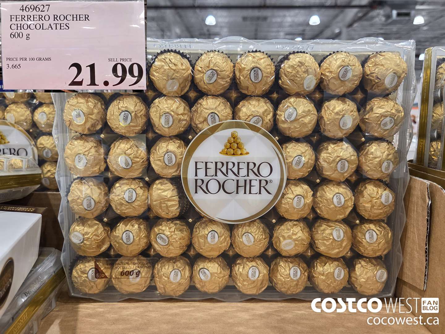 469627 FERRERO ROCHER CHOCOLATES 600 G $21.99