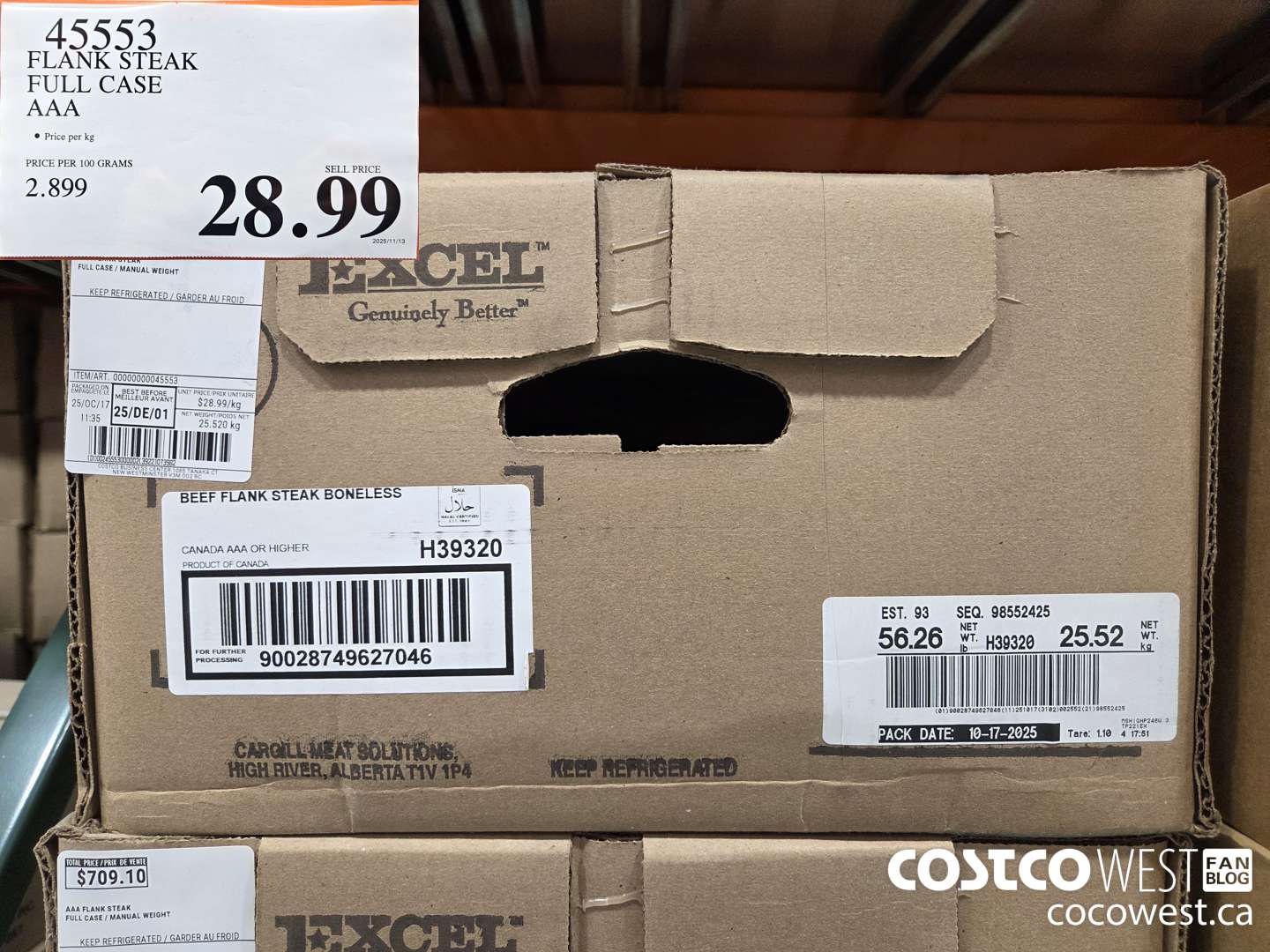 45553 FLANK STEAK FULL CASE AAA $28.99