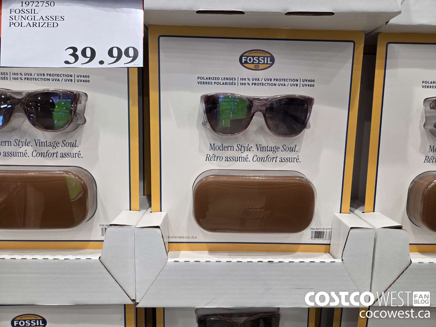 1972750 FOSSIL SUNGLASSES POLARIZED $39.99