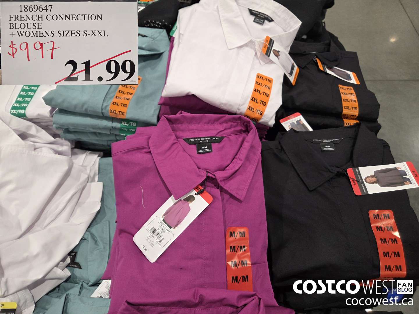 1869647 FRENCH CONNECTION BLOUSE WOMENS SIZES S-XXL $9.97