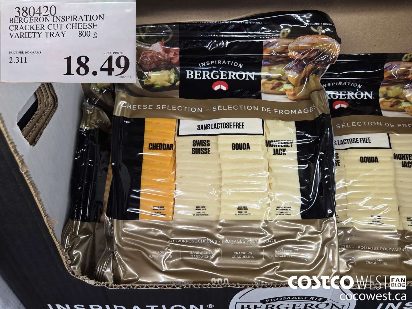 380420 FROMAGERIE BERGERON INSPIRATION PACK 800 g $18.49