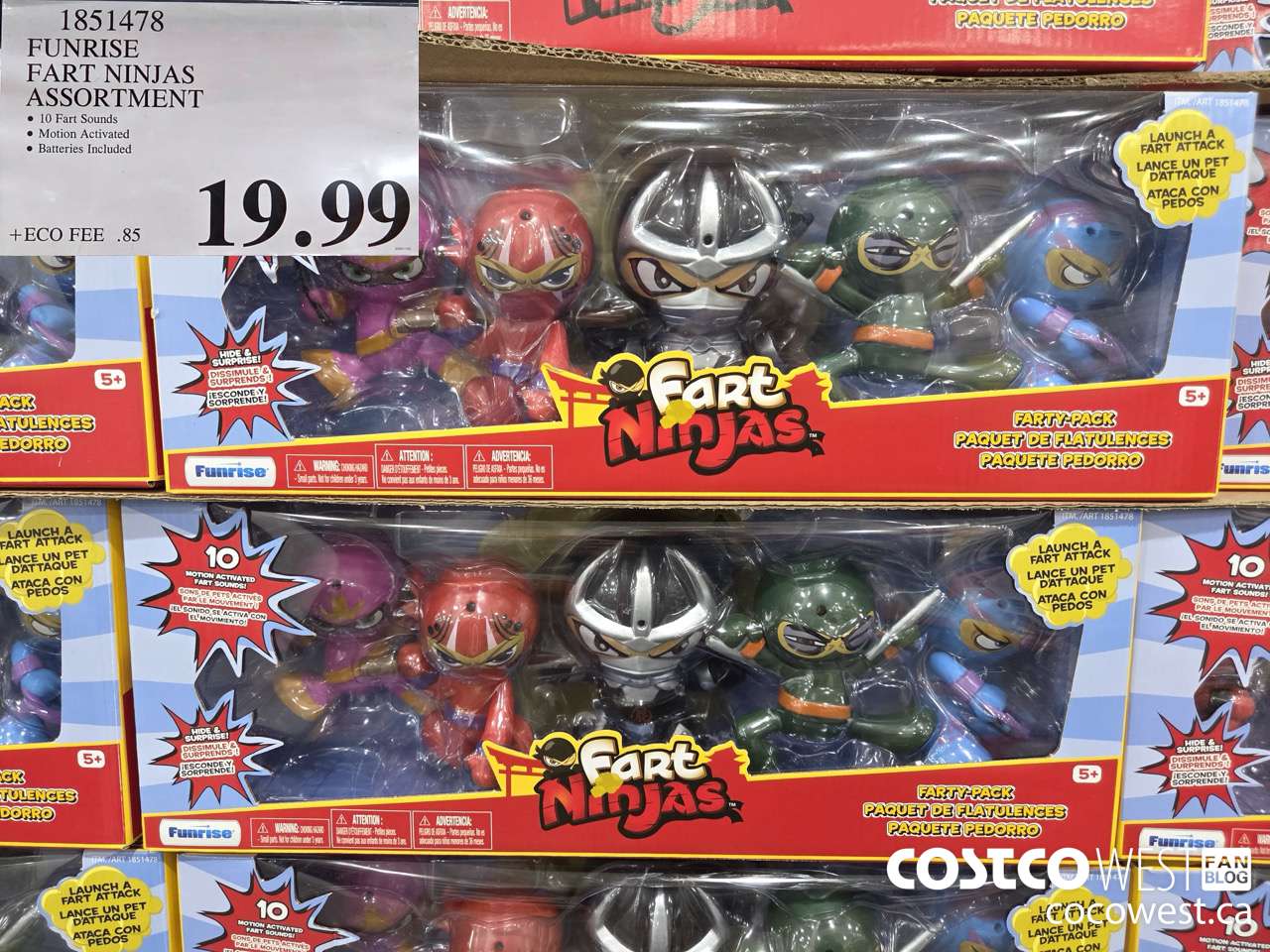1851478 FUNRISE FART NINJAS ASSORTMENT $19.99