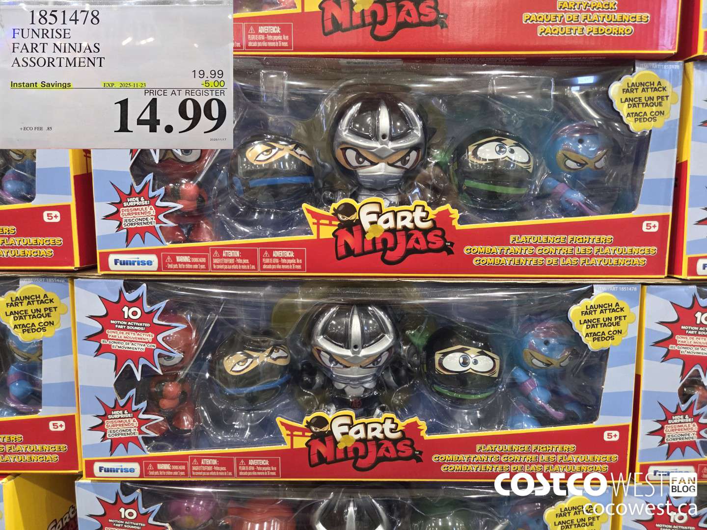 1851478 FUNRISE FART NINJAS ASSORTMENT ($5.00 INSTANT SAVINGS EXPIRES ON 2025-11-23) $14.99