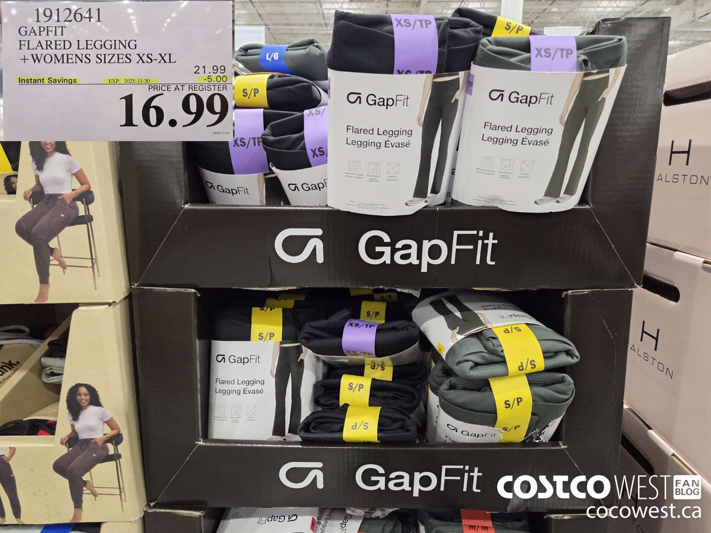 1912641 GAPFIT FLARED LEGGING WOMENS SIZES XS-XL ($5.00 INSTANT SAVINGS EXPIRES ON 2025-11-30) $16.99