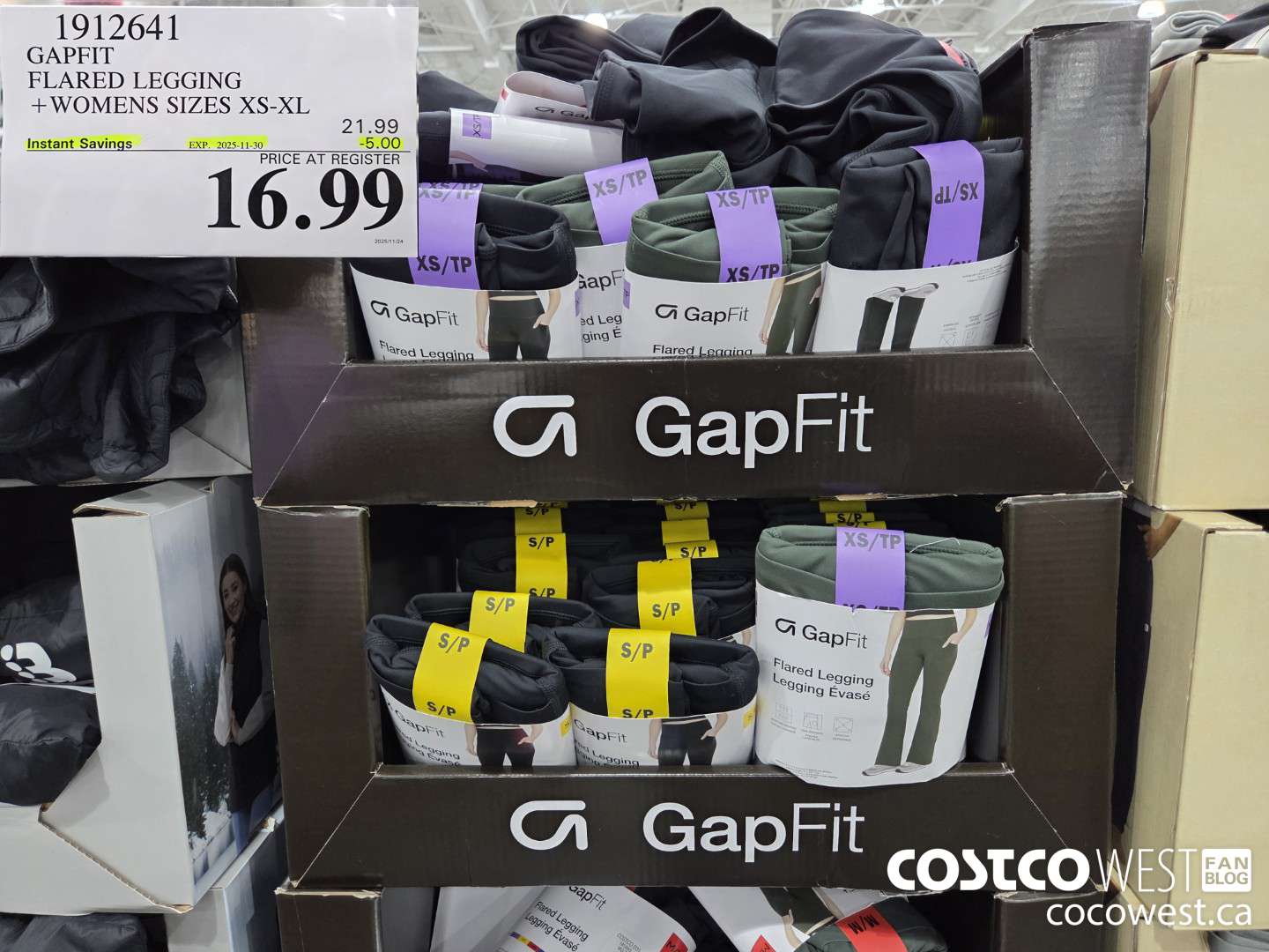 1912641 GAPFIT FLARED LEGGING WOMENS SIZES XS-XL ($5.00 INSTANT SAVINGS EXPIRES ON 2025-11-30) $16.99