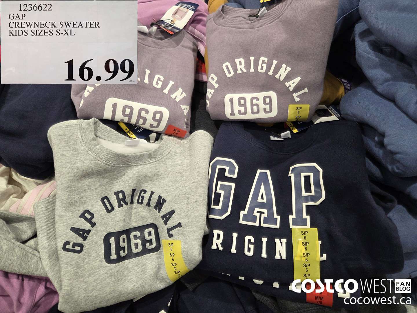 1236622 GAP CREWNECK SWEATER KIDS SIZES S-XL $16.99