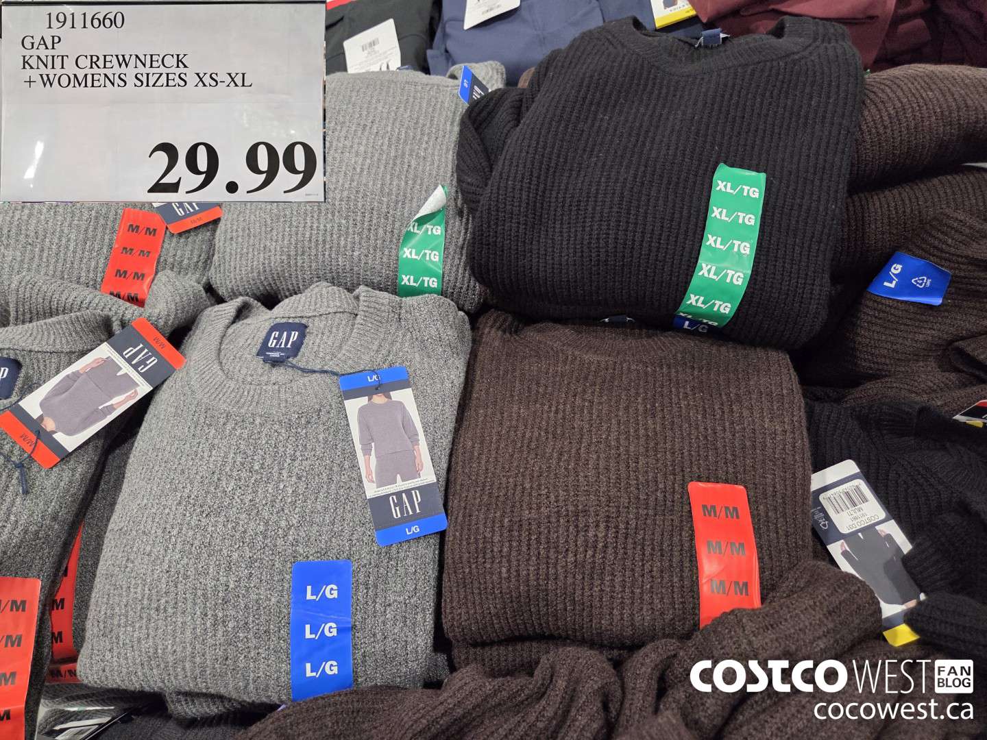 1911660 GAP KNIT CREWNECK WOMENS SIZES XS-XL $29.99