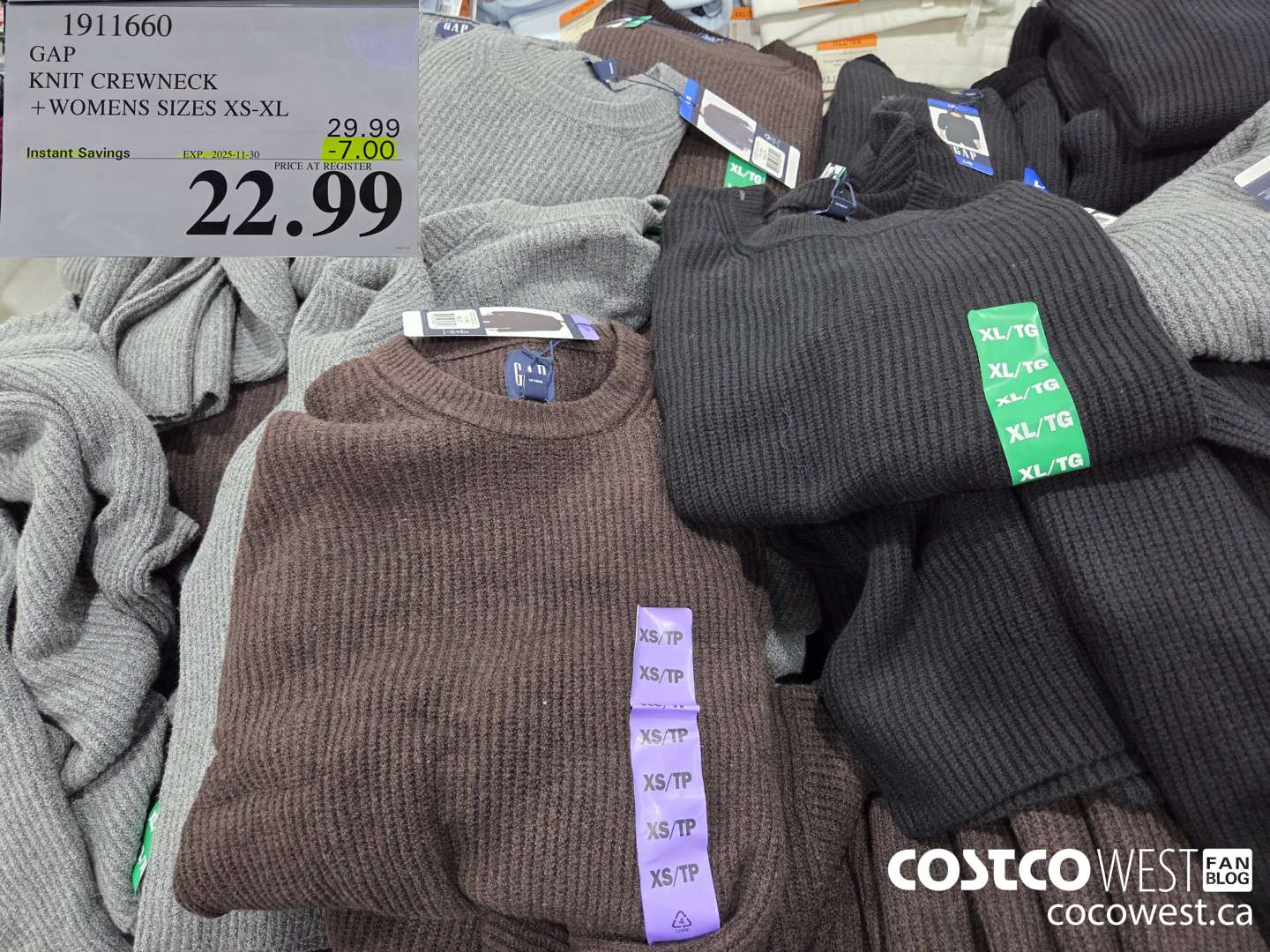 1911660 GAP KNIT CREWNECK WOMENS SIZES XS-XL ($7.00 INSTANT SAVINGS EXPIRES ON 2025-11-30) $22.99