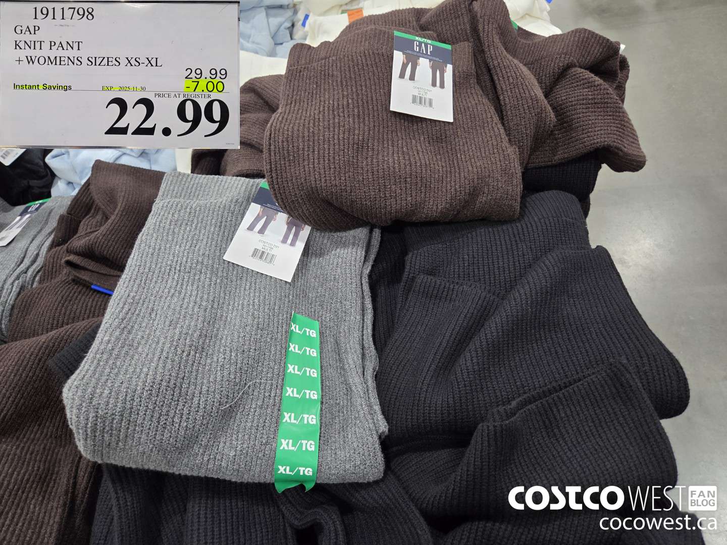 1911798 GAP KNIT PANT WOMENS SIZES XS-XL ($7.00 INSTANT SAVINGS EXPIRES ON 2025-11-30) $22.99