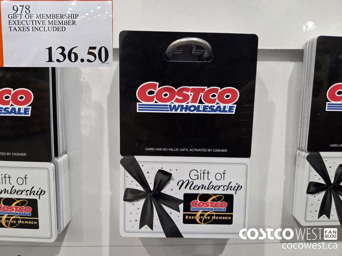 978 GIFT OF MEMBERSHIP EXECUTIVE MEMBER TAXES INCLUDED $136.50