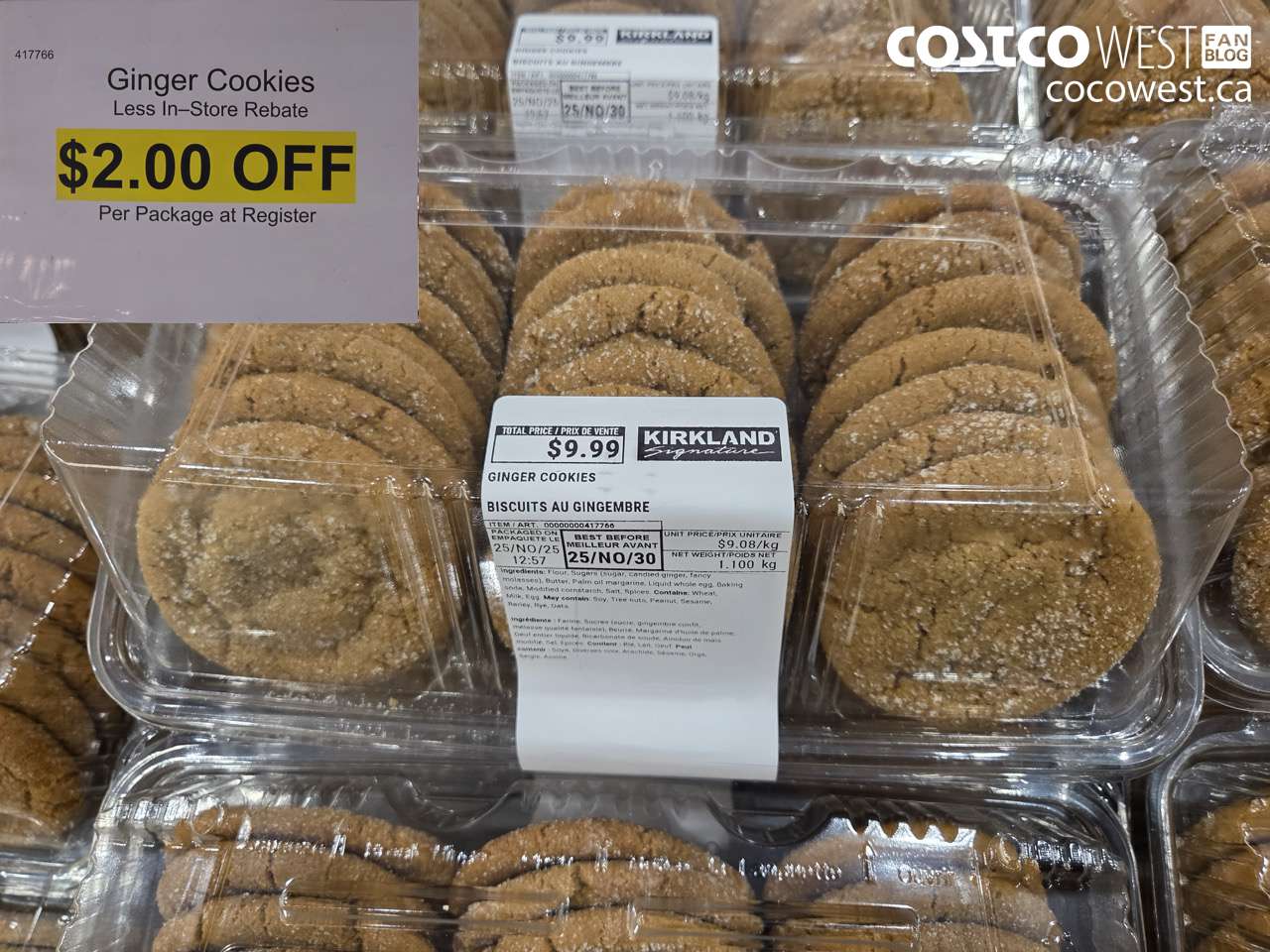 417766 GINGER COOKIES ($2.00 INSTANT SAVINGS)