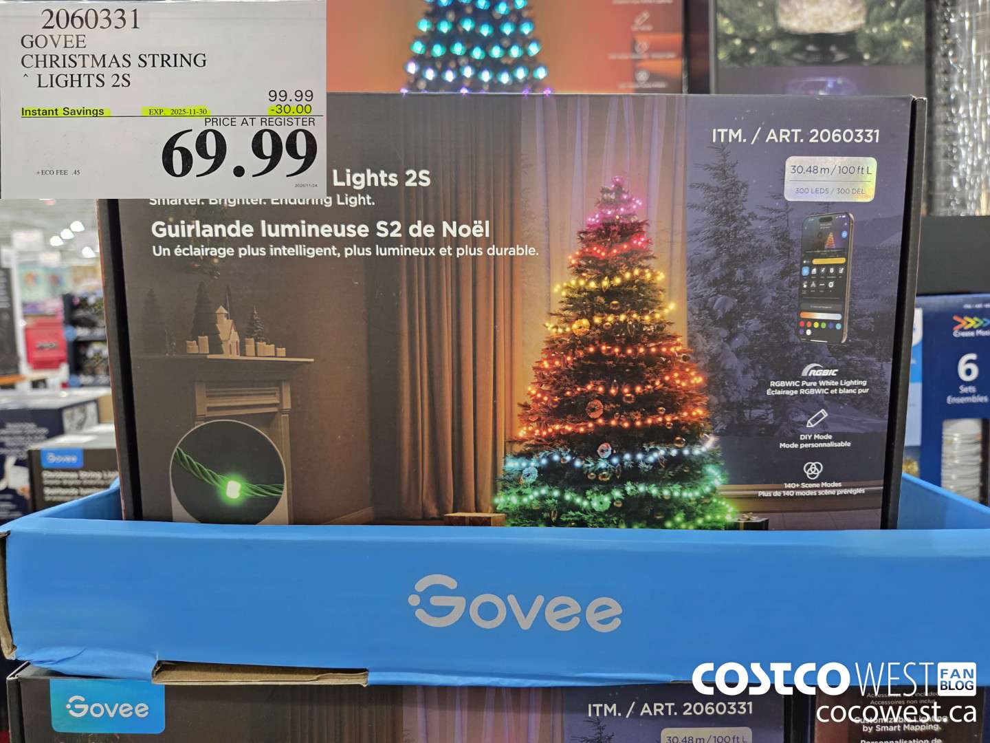 2060331 GOVEE CHRISTMAS STRING LIGHTS 2S ($30.00 INSTANT SAVINGS EXPIRES ON 2025-11-30) $69.99