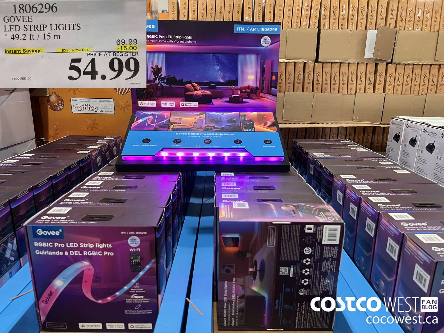 1806296 GOVEE LED STRIP LIGHTS 49.2FT/15M ($15.00 INSTANT SAVINGS EXPIRES ON 2025-11-23) $54.99