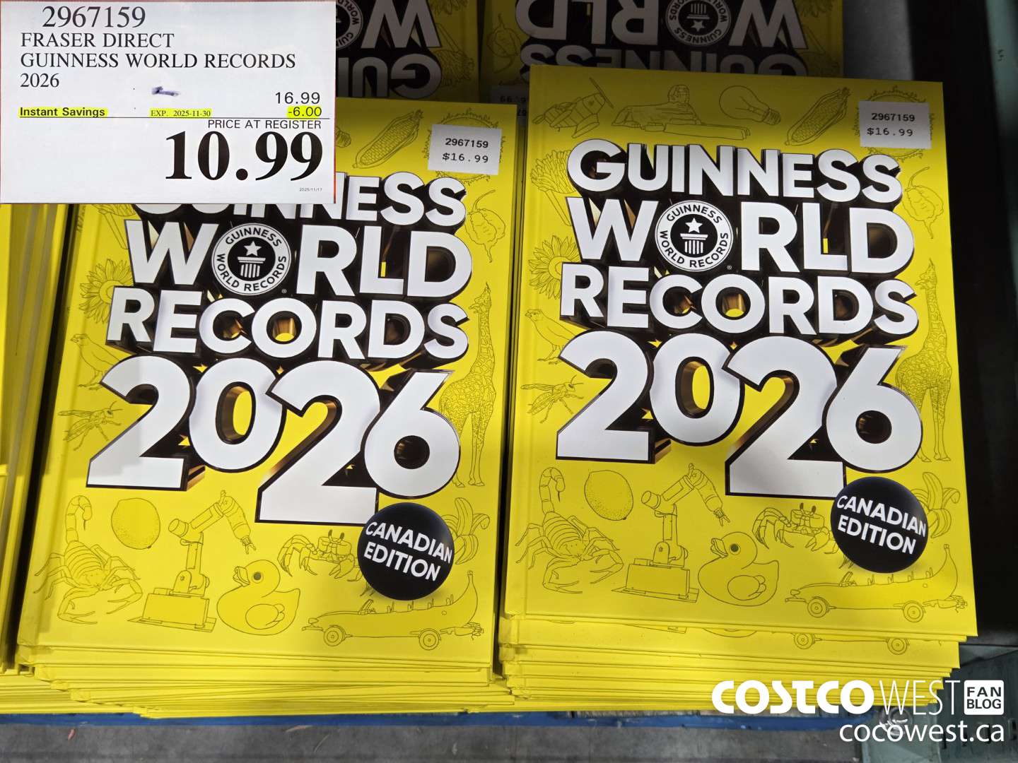 2967159 GUINNESS WORLD RECORDS 2026 ($6.00 INSTANT SAVINGS EXPIRES ON 2025-11-30) $10.99