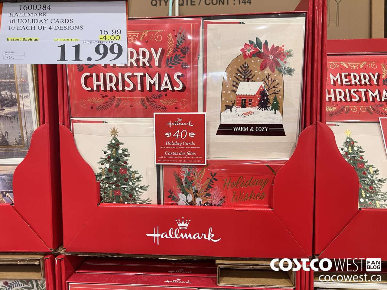 1600384 HALLMARK TRADITIONAL HOLIDAY CARD ASSORTMENT ($4.00 INSTANT SAVINGS EXPIRES ON 2025-11-16) $11.99