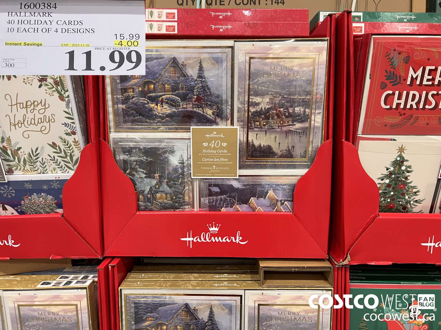 1600384 HALLMARK TRADITIONAL HOLIDAY CARD ASSORTMENT ($4.00 INSTANT SAVINGS EXPIRES ON 2025-11-16) $11.99