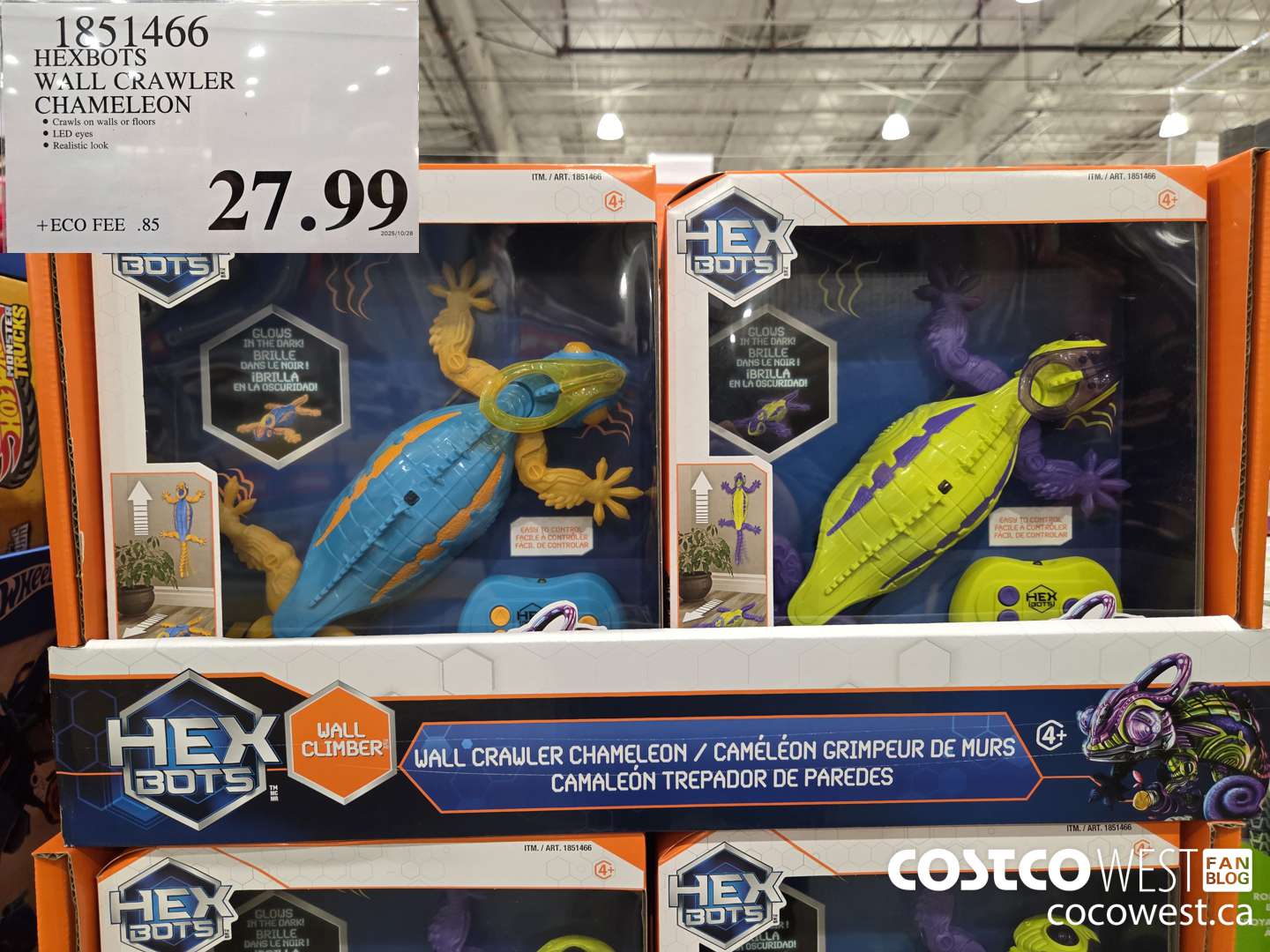 1851466 HEXBOTS WALL CRAWLER CHAMELEON $27.99