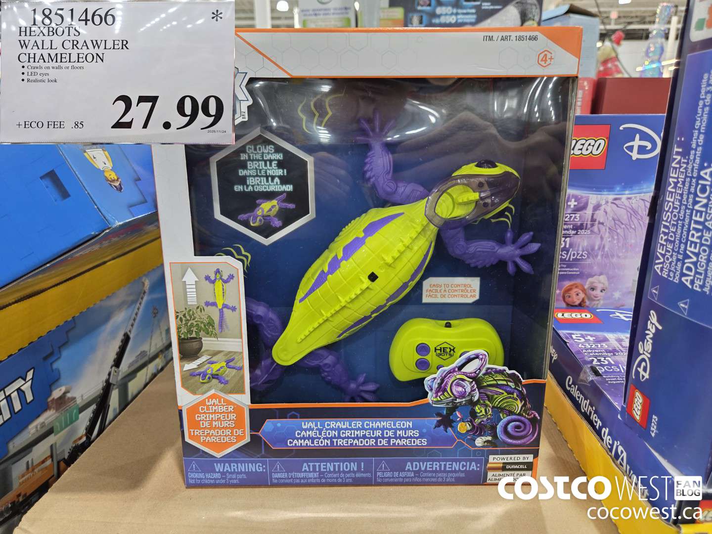 1851466 HEXBOTS WALL CRAWLER CHAMELEON $27.99