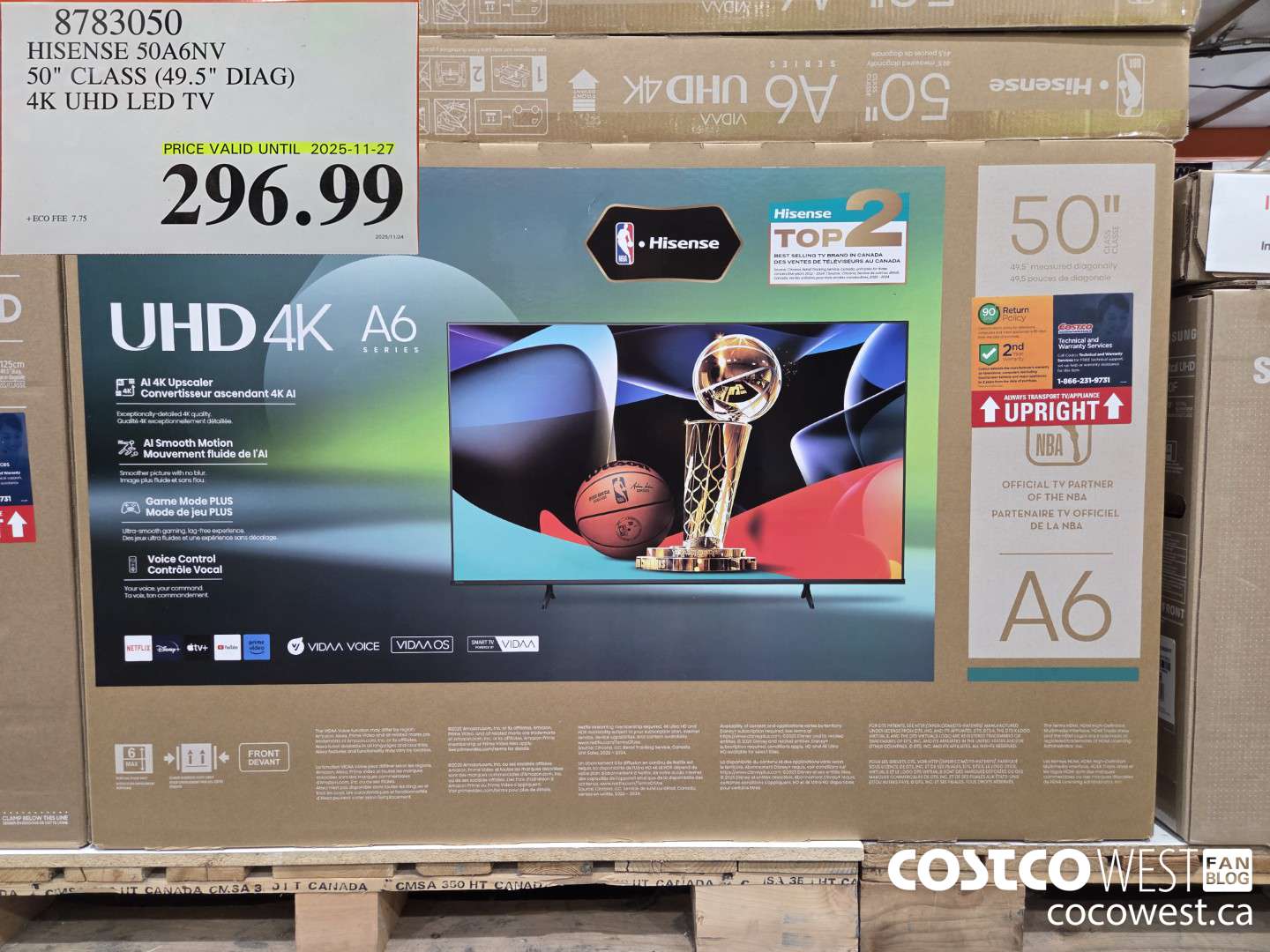 8783050 HISENSE 50A6NV 50