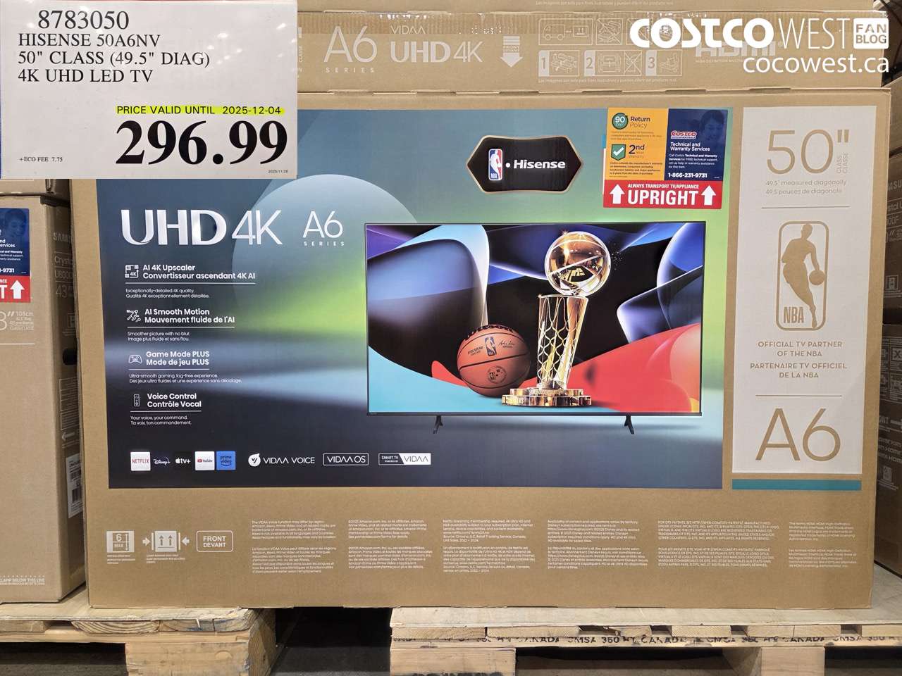 8783050 HISENSE 50A6NV 50