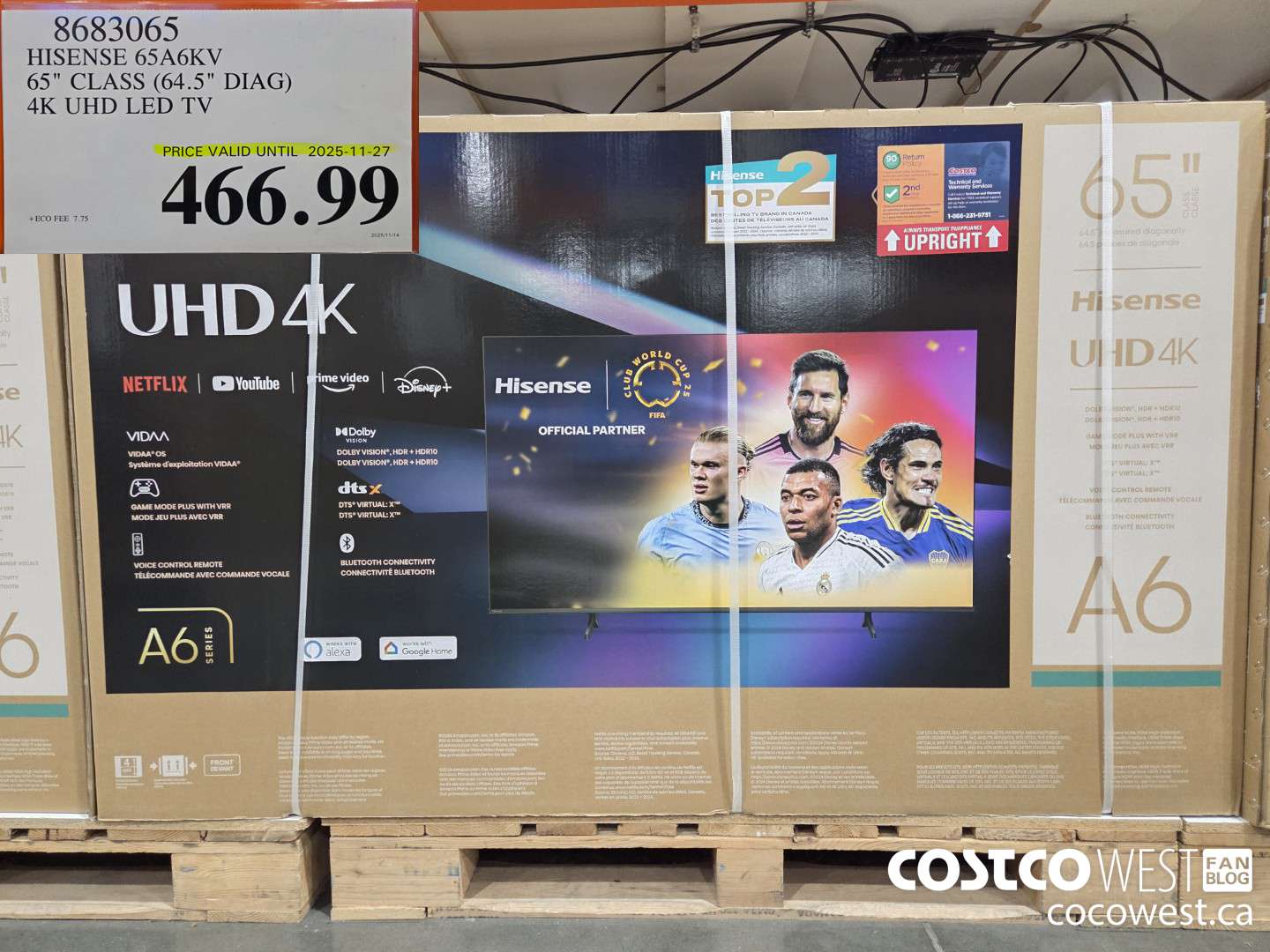 8683065 HISENSE 65A6KV 65