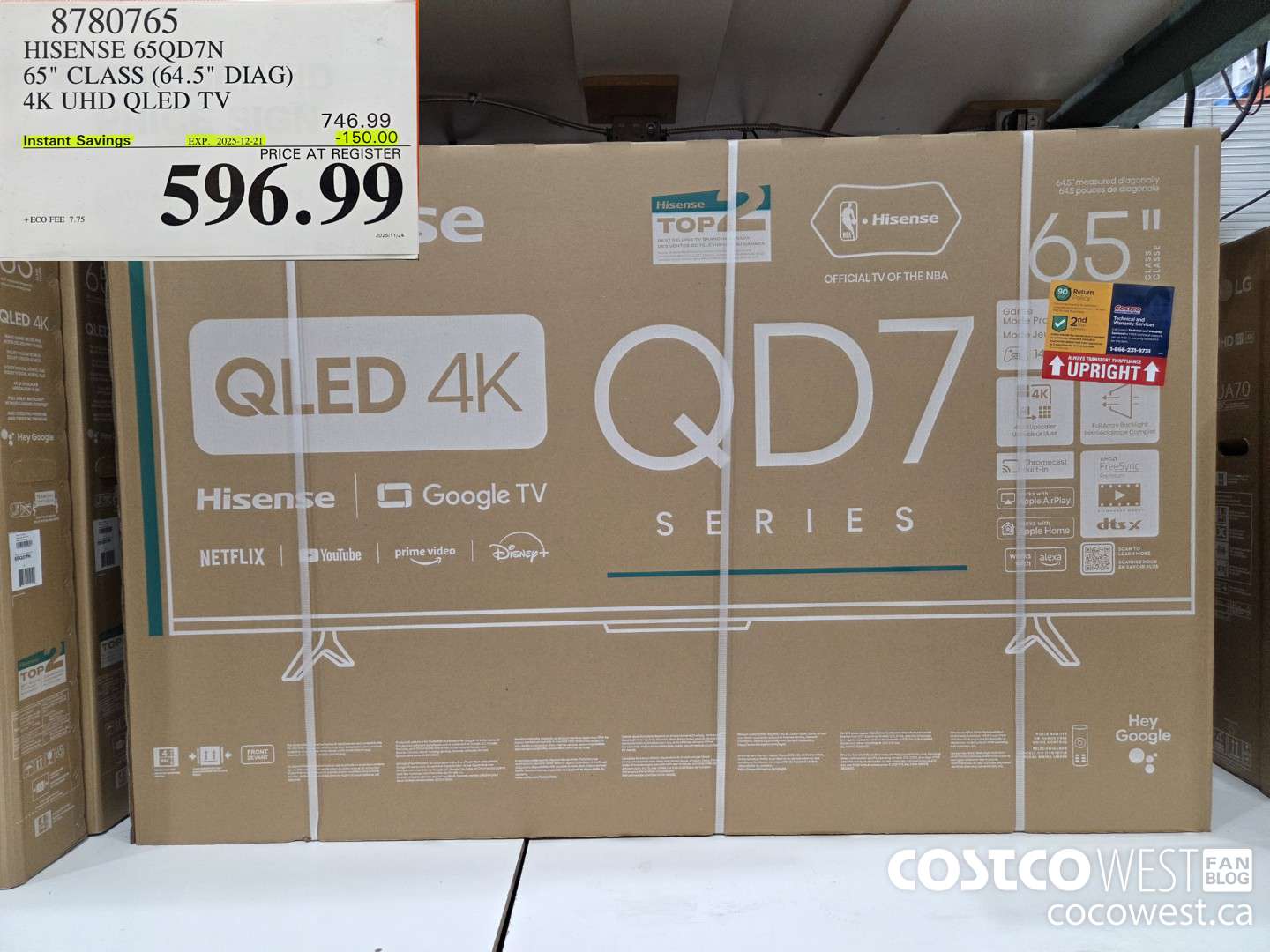 8780765 HISENSE 65QD7N 65