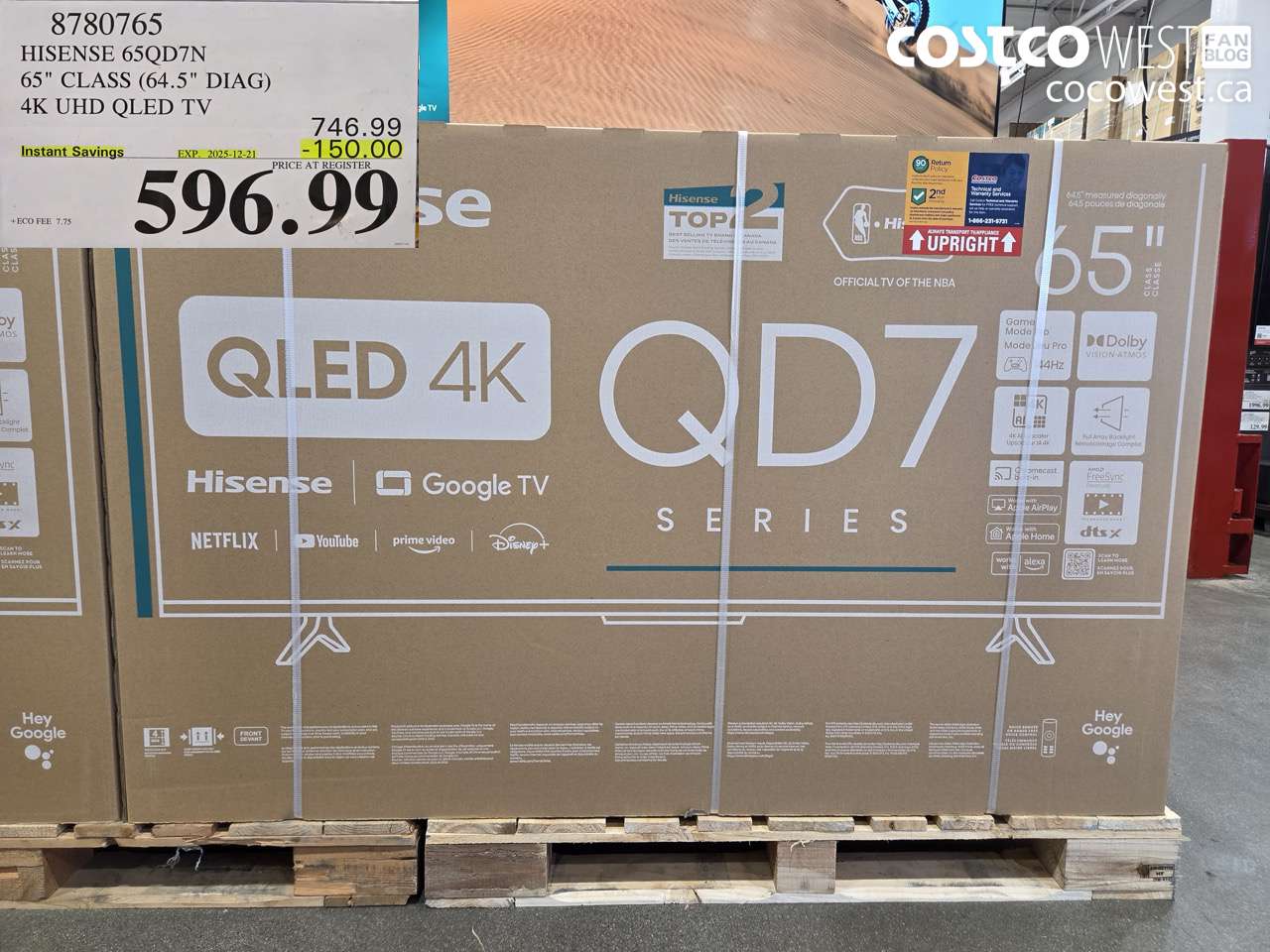 8780765 HISENSE 65QD7N 65