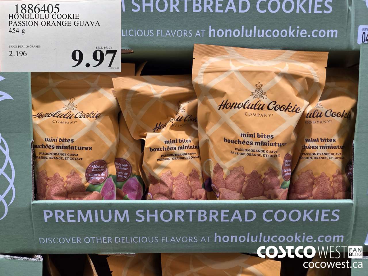 1886405 HONOLULU COOKIE PASSION ORANGE GUAVA 454G $9.97