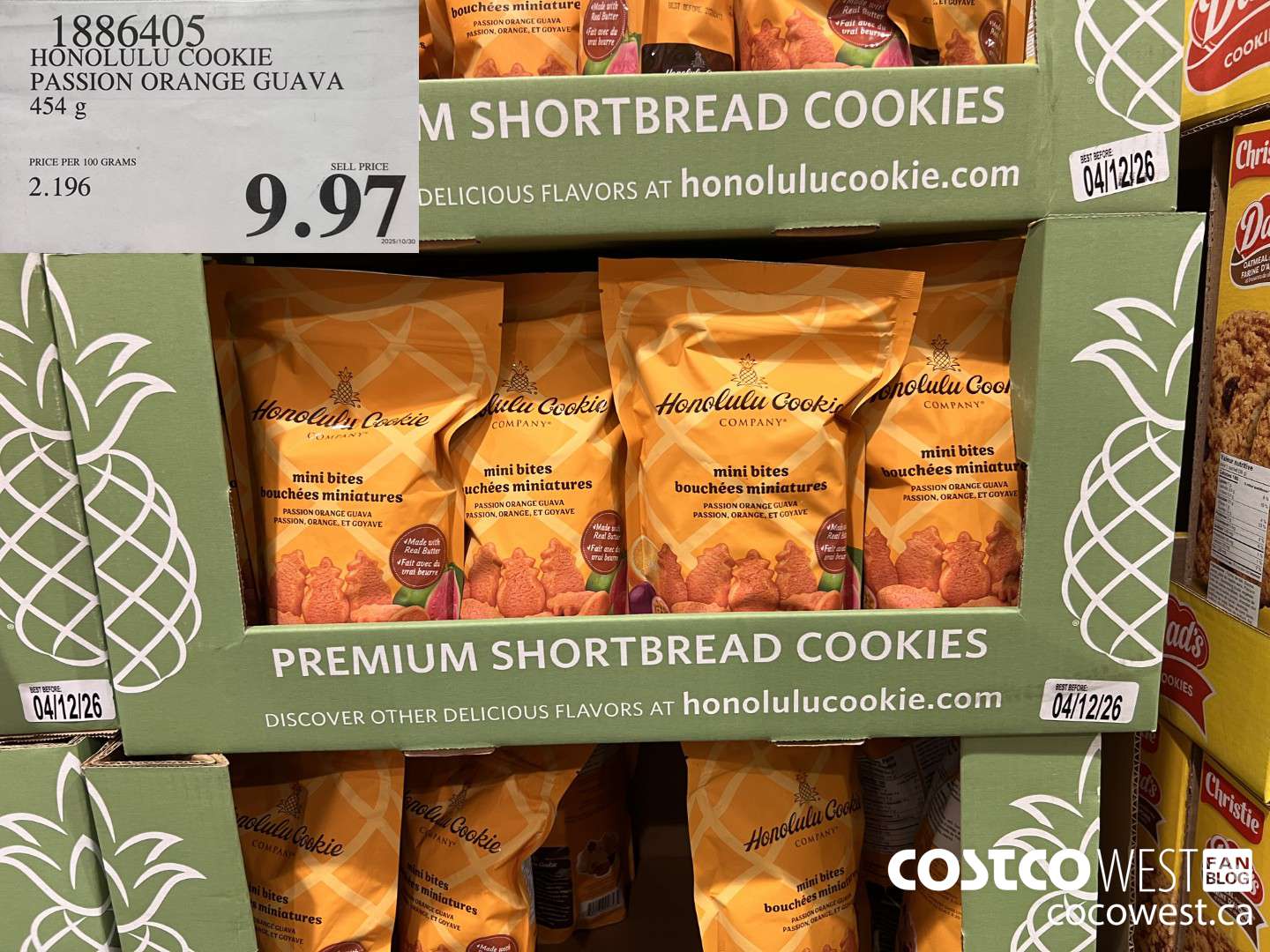 1886405 HONOLULU COOKIE PASSION ORANGE GUAVA 454G $9.97