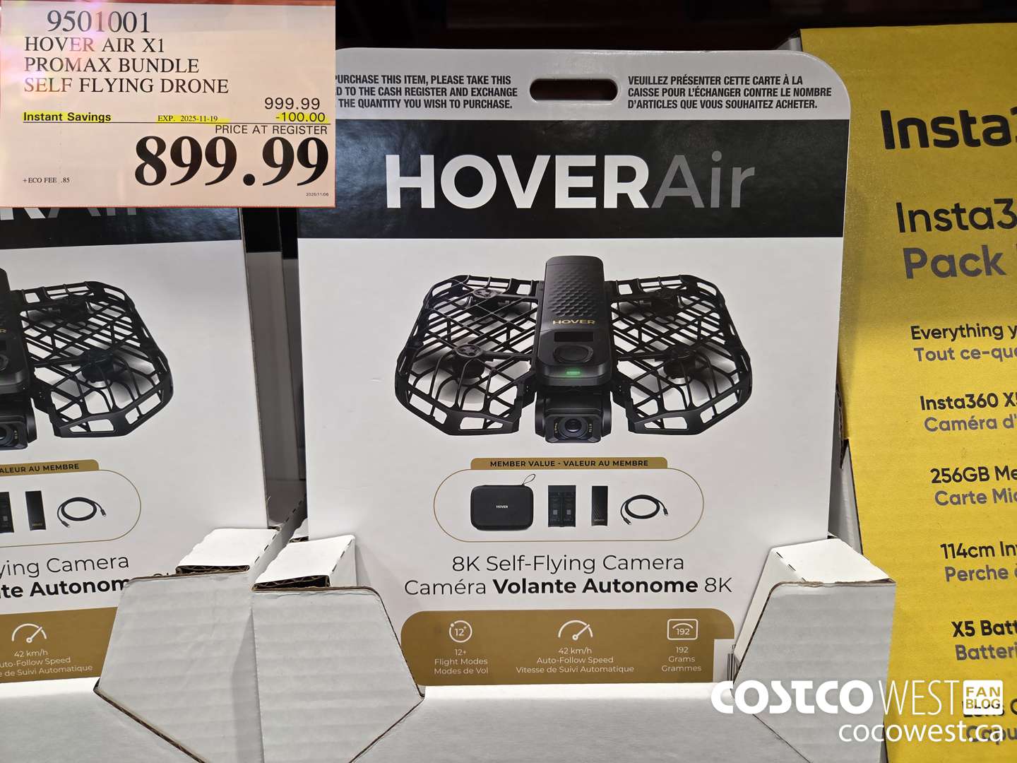 9501001 HOVERAIR X1 PROMAX 8K FLYING ACTION CAM DRONE BUNDLE ($100.00 INSTANT SAVINGS EXPIRES ON 2024-11-19) $899.99