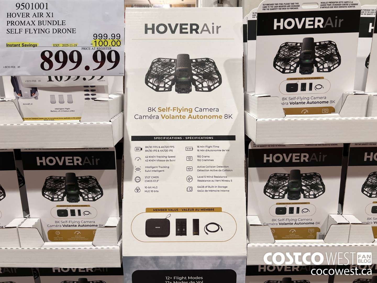 9501001 HOVERAIR X1 PROMAX 8K FLYING ACTION CAM DRONE BUNDLE ($100.00 INSTANT SAVINGS EXPIRES ON 2024-11-19) $899.99