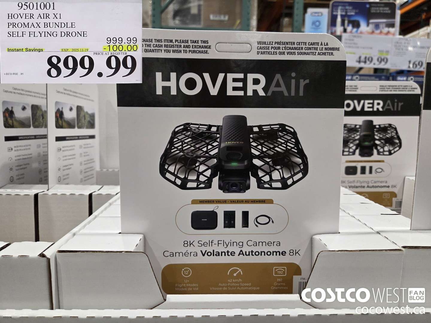 9501001 HOVERAIR X1 PROMAX 8K FLYING ACTION CAM DRONE BUNDLE ($100.00 INSTANT SAVINGS EXPIRES ON 2024-11-19) $899.99