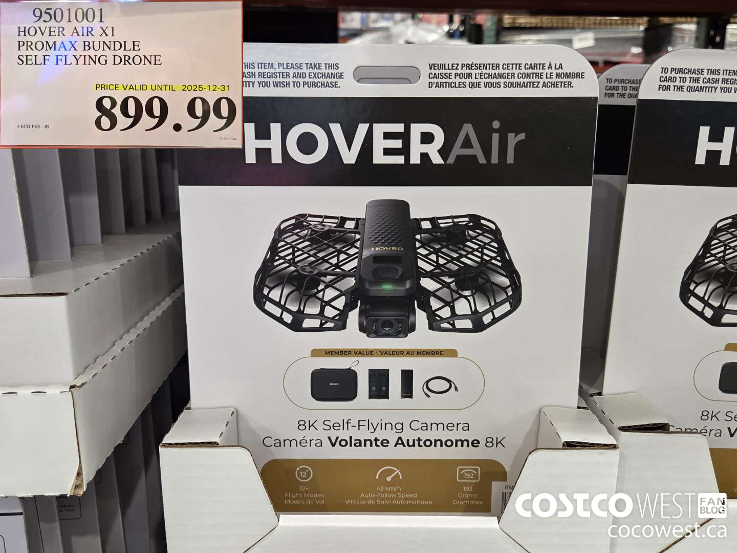 9501001 HOVERAIR X1 PROMAX 8K FLYING ACTION CAM DRONE BUNDLE (EXPIRES ON 2025-12-31) $899.99